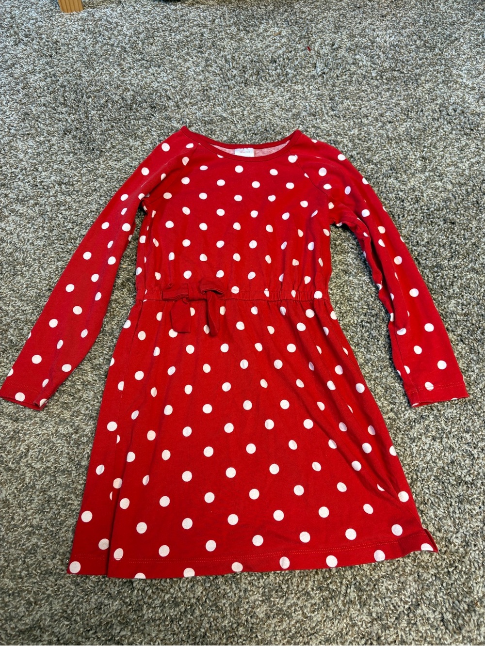 Hanna Andersson Red Polka Dot Long Sleeve Dress